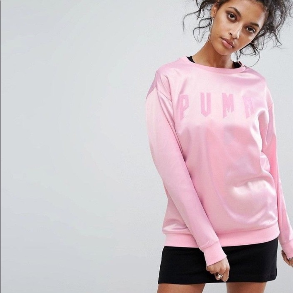 PUMA PINK SATIN SHIRT